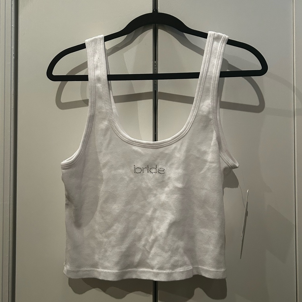 Show Me Your MuMu White 'Bride' Tank Top